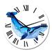 Designart 'Blue Whale On White I' Nautical & Coastal wall clock