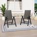 Set of 2/4/6/8 Foldable & 7-Angle Adjustable Padded Patio Dining Chairs