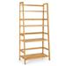4-Tier Bamboo Bookshelf Ladder Shelf Plant Stand Rack-Natural - 22.5" x 12.5" x 48" (L x W x H)