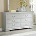 Solid Wood Louis Philippe Dresser-57"L x 15" Wx 33"H