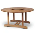 HiTeak Furniture Royal Round Teak Outdoor Dining Table - HLT316