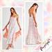 Free People Dresses | Free People Full On Maxi Slip Dress In Flower Combo (Light Pink On Ivory) | Color: Pink/White | Size: M