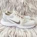 Nike Shoes | Nike Womens Flex Experience Run 10 Running Sneakers Size 7.5 White Silver | Color: Silver/White | Size: 7.5