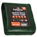 Tarpco Safety 10 ft. x 10 ft. 14 Mil Heavy Duty Polyethylene Tarp, Waterproof, Rip & Tear Proof Aluminum in Green | 1 H x 10 W x 10 D in | Wayfair