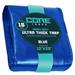 Core Tarps 12 ft. x 20 ft. 16 Mil Heavy Duty Polyethylene Tarp, Waterproof, Rip & Tear Proof Aluminum in Blue | 1 H x 12 W x 20 D in | Wayfair