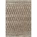 158 x 113 x 0.87 in Area Rug - DBK Addison Reston Boho Trellis Shag Khaki Rug Polyester/Polypropylene | 158 H x 113 W x 0.87 D in | Wayfair