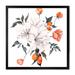 East Urban Home Bouquet w/ Citrus Lemon & Tangerine III - Traditional Canvas Wall Art Print Canvas in Green/Orange/White | Wayfair