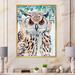 East Urban Home An Owl w/ Spotted White & Black Feathers I - Painting on Canvas Metal in Black/Brown/Green | 32 H x 16 W x 1 D in | Wayfair