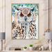 East Urban Home An Owl w/ Spotted White & Black Feathers I - Painting on Canvas in Black/Brown/Green | 20 H x 12 W x 1 D in | Wayfair