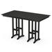 Trex Outdoor Monterey Bay 37" x 72" Bar Table Plastic in Black | 42.06 H x 72 W x 37.72 D in | Wayfair TXFBT3772CB