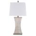 Wade Logan® Avory Table Lamp Resin/Plastic/Metal in White/Brown | 34 H x 16 W x 10 D in | Wayfair 865D8D1CAA094507B829CC555E8BECF3