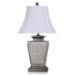 Willa Arlo™ Interiors Keelun 29" Brown Table Lamp Resin/Fabric in Brown/Gray/White | 29 H x 16 W x 16 D in | Wayfair