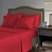 Eider & Ivory™ Kelly Premium Rayon From Bamboo Sheet Set w/ Deep Pockets Rayon from Bamboo/Rayon in Red | Full | Wayfair