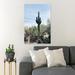 Foundry Select Cactus Plant On Grass Field Under Blue Sky During Daytime - 1 Piece Rectangle Graphic Art Print On Wrapped Canvas in Green | Wayfair