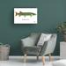 Loon Peak® Muskellunge by Mark Frost - Wrapped Canvas Graphic Art Canvas in Brown/Green | 12 H x 19 W x 2 D in | Wayfair