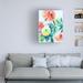 Red Barrel Studio® Bright Watercolor Flowers by Marietta Cohen Art & Design - Wrapped Canvas Graphic Art Canvas in Blue/Green/Red | Wayfair