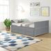 Red Barrel Studio® Tilian Full/Double Solid Wood Daybed w/ Trundle Wood in Gray, Size 32.24 H x 78.66 W x 57.87 D in | Wayfair