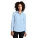 Mercer+Mettle MM2001 Women's Long Sleeve Stretch Woven Shirt in Air Blue End On size XL | Cotton/Polyester/Spandex