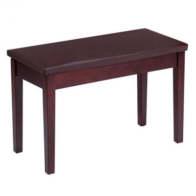 Solid Wood PU Leather Padded Piano Bench Keyboard Seat - 29.5