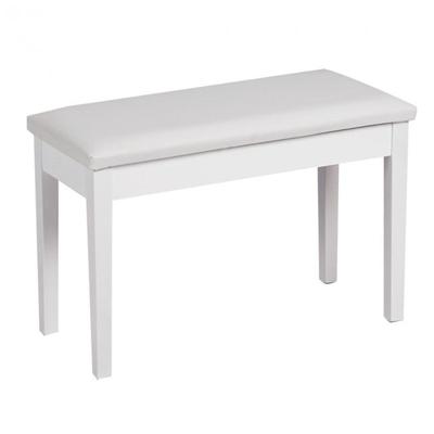 Solid Wood PU Leather Padded Piano Bench Keyboard Seat - 29.5" x 14" x 19.5" (L x W x H)