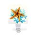 CoTa Global Sea Starfish Glass Plug In Night Light Wall Home Decor - 4″Lx2.5″Wx6.5″H