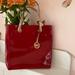 Michael Kors Bags | Michael Kors Jet Set Patent Leather Tote Bag | Color: Red | Size: Os