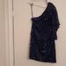 Jessica Simpson Dresses | Blue Off The Shoulder Sequined Jessica Simpson Mini Dress | Color: Blue | Size: 10