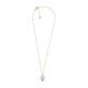 Skagen Women's Sea Glass Gold-Tone Stainless Steel Pendant Necklace with lobster clasp, Total Length: 45