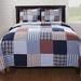 Rosalind Wheeler Spinelli Quilt Set Cotton Percale in Blue | Queen | Wayfair 0A0EFC8AB5814258B21543850FE19F37