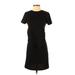 Charlotte Russe Casual Dress - Sheath: Black Solid Dresses - Women's Size Small