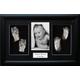 Large/Twins Baby Casting Kit, 14.5x8.5" Black 3D Display Frame, Metallic Silver paint by BabyRice