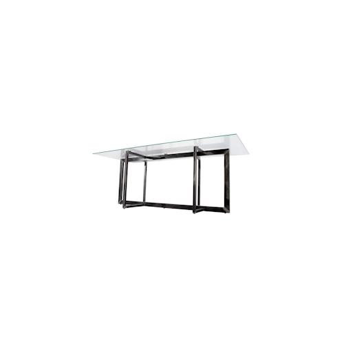 Esstisch (140×80 cm H=75 cm) BUSK Wohnzimmertisch Esszimmertisch Schreibtisch modernes Design Glastisch Glas Loft Handmade Vintage Deco