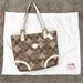 Coach Bags | Coach Tote Bag Purse With Dust Bag | Color: Brown/White | Size: Os