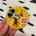 Disney Accessories | Disney Mickey Birthday Button | Color: Yellow | Size: Os