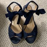 Kate Spade Shoes | Kate Spade Wedge Espadrilles | Color: Blue | Size: 8.5