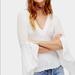 Free People Tops | Free People White Long Sleeve Top | Color: White | Size: S