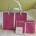 Kate Spade Bags | Kate Spade Pink And White Canvas Bag Brand New | Color: Pink/White | Size: Os