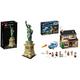 LEGO 21042 Architecture Freiheitsstatue, Modell zum Bauen, New York Souvenir & 75968 Harry Potter Ligusterweg 4, Spielzeug-Haus mit Ford Anglia sowie Minifiguren von Dobby und Familie Dursley