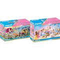 PLAYMOBIL Princess 70449 Romantische Pferdekutsche, Ab 4 Jahren & Princess 70453 Schlafsaal, Ab 4 Jahren