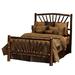 Fireside Lodge Hickory Sunburst Standard Bed w/ Mattress Wood in Brown | 60 H x 59 W x 85 D in | Wayfair 80075RM