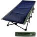 REDCAMP Folding Camping Cot w/ Mattress Pad for Adults, Cotton in Green/Blue | 16.5 H x 33 W x 78 D in | Wayfair RC18319