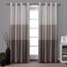 Breakwater Bay Ghevont Striped Semi-Sheer Grommet Curtain Panels Polyester in Brown | 54" W x 96" L | Wayfair 7A49560A219E4CC983FA2BF23619E544