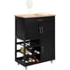 Sobuy - FKW45-SCH Desserte Chariot de Cuisine de Service Roulant, Meuble Armoire de Rangement