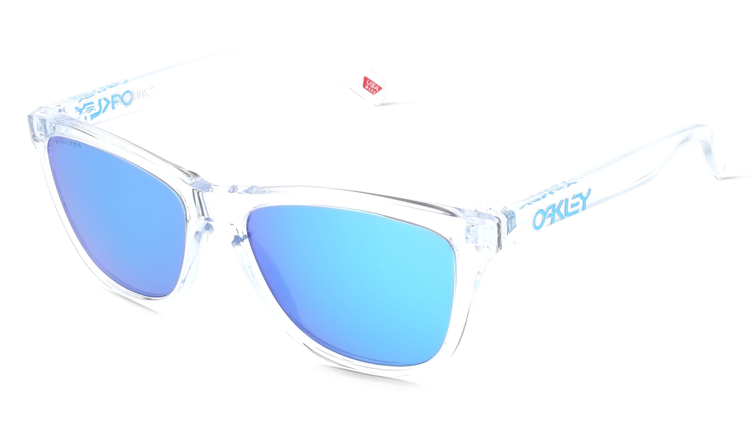 Oakley OO9013 FROGSKINS Herren-Sonnenbrille Vollrand Quadratisch Kunststoff-Gestell, transparent