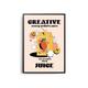 Retro Creative Juice Poster, Retro Print, Inspirational Self Care List, Positive Affirmation, Self Love Poster, Self Esteem Home Decor