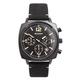 Sekonda Airborne Mens 40mm Quartz Watch in Black with Chronograph Date Display, and Black Suede Leather Strap 1991