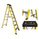 Electricians Heavy Duty Tread EN131 Fibreglass Step Ladder 30000v - 10 Tread GRP