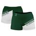 Women's Green Portland State Vikings Color Block Shorts