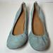 J. Crew Shoes | J Crew Suede Sea-Foam Blue Green Ballet Flats - Casual Everyday Stylish Shoes | Color: Blue/Green | Size: 8
