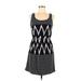 rue21 Casual Dress - Mini: Blue Chevron/Herringbone Dresses - Women's Size Medium